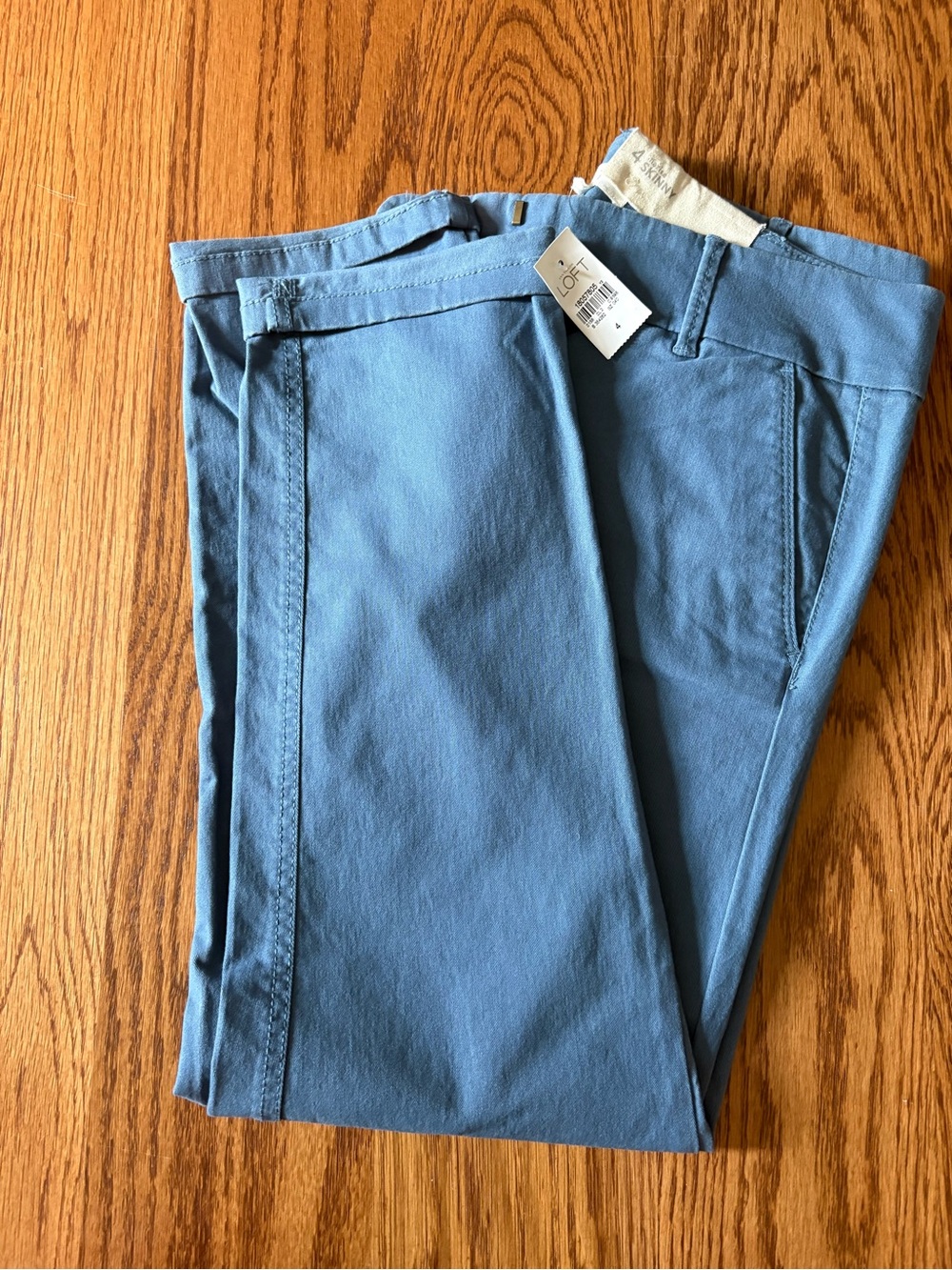 LOFT Dusty Blue Straight Leg Pants